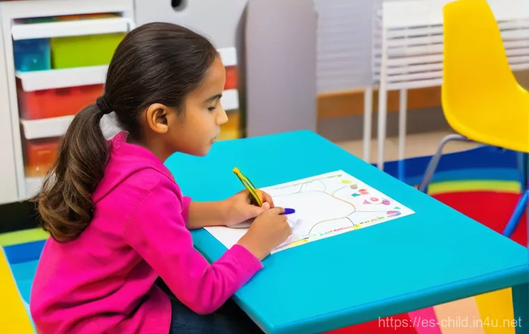 아동상담사 직무 특성 - A warm and inviting counseling room, filled with colorful, age-appropriate toys and art supplies. In...