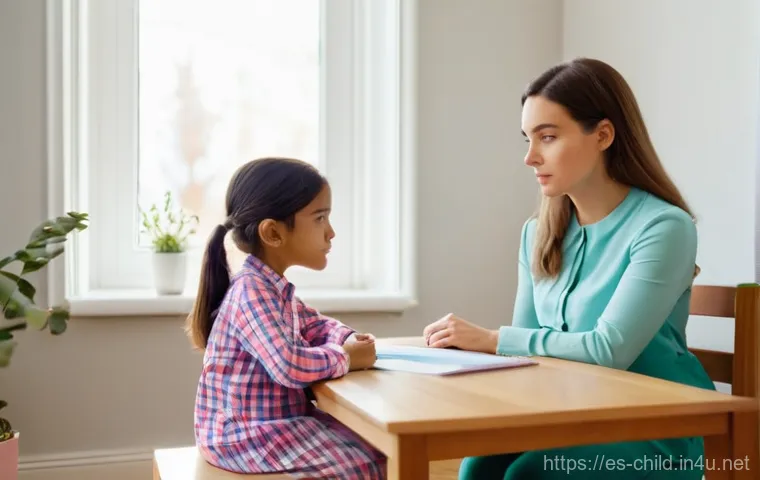 아동상담사 자격증 취득 후 직무 관리 - **Prompt 1: The Thoughtful Psychologist and Her Young Client**
A young female child psychologist...